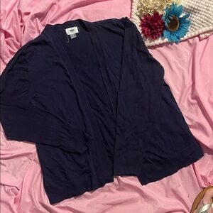 Old Navy Women's Open-Front Dark Navy Cardigan